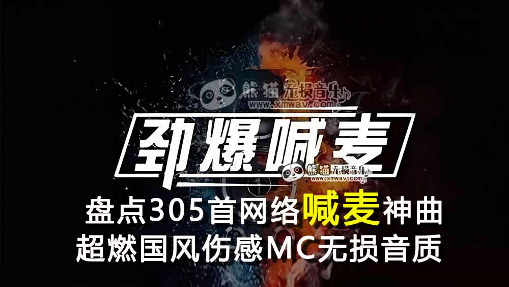 【私房歌推荐】盘点305首网络喊麦神曲超燃国风伤感MC无损音质 喊尽半生皆是无奈[WAV+MP3+7.15GB]