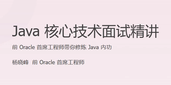 【Java 核心技术面试精讲（完结）】[366.18MB]